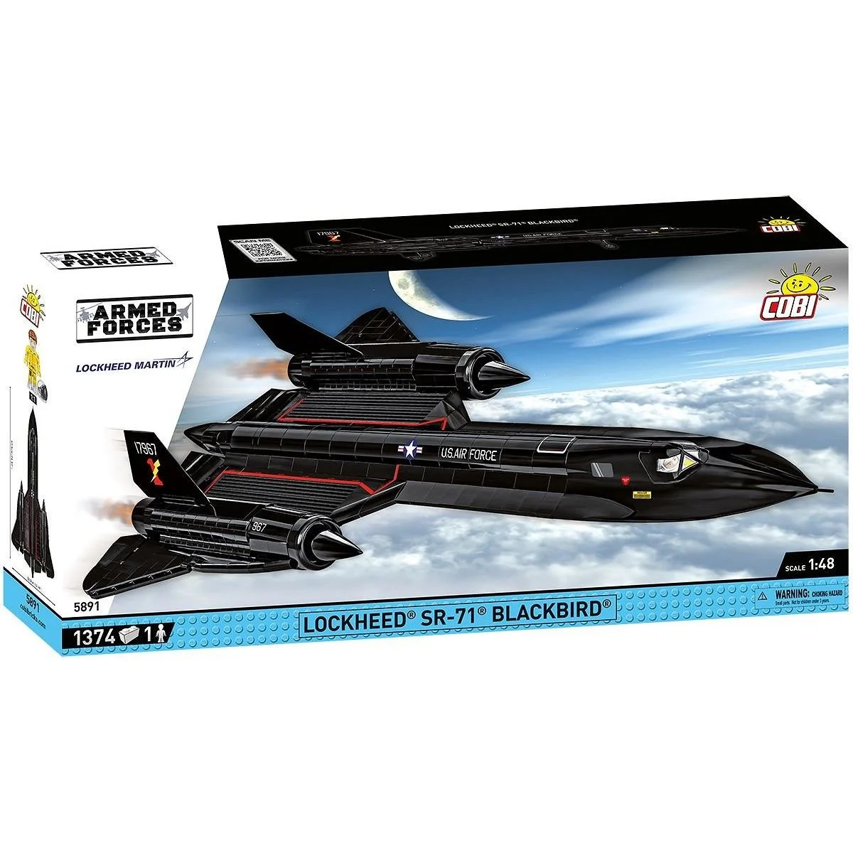 Cobi Lockheed SR-71 Blackbird, USA, 1:48 Scale Lego Compatible